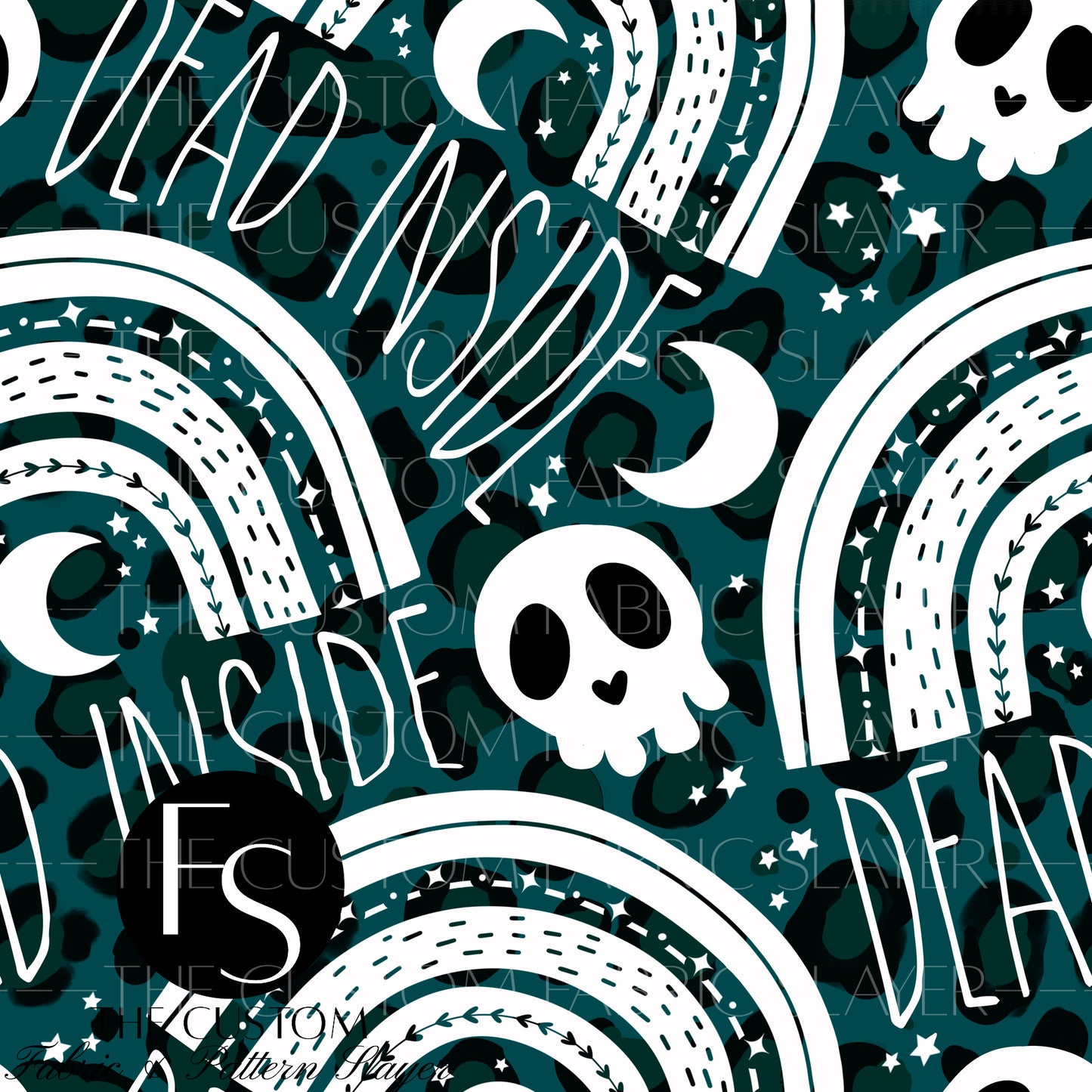 Teal Leopard Dead Inside - HEXREJECTSVAULT