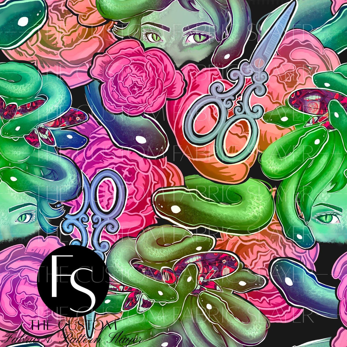Rainbow Floral Medusa - HEXREJECTSVAULT