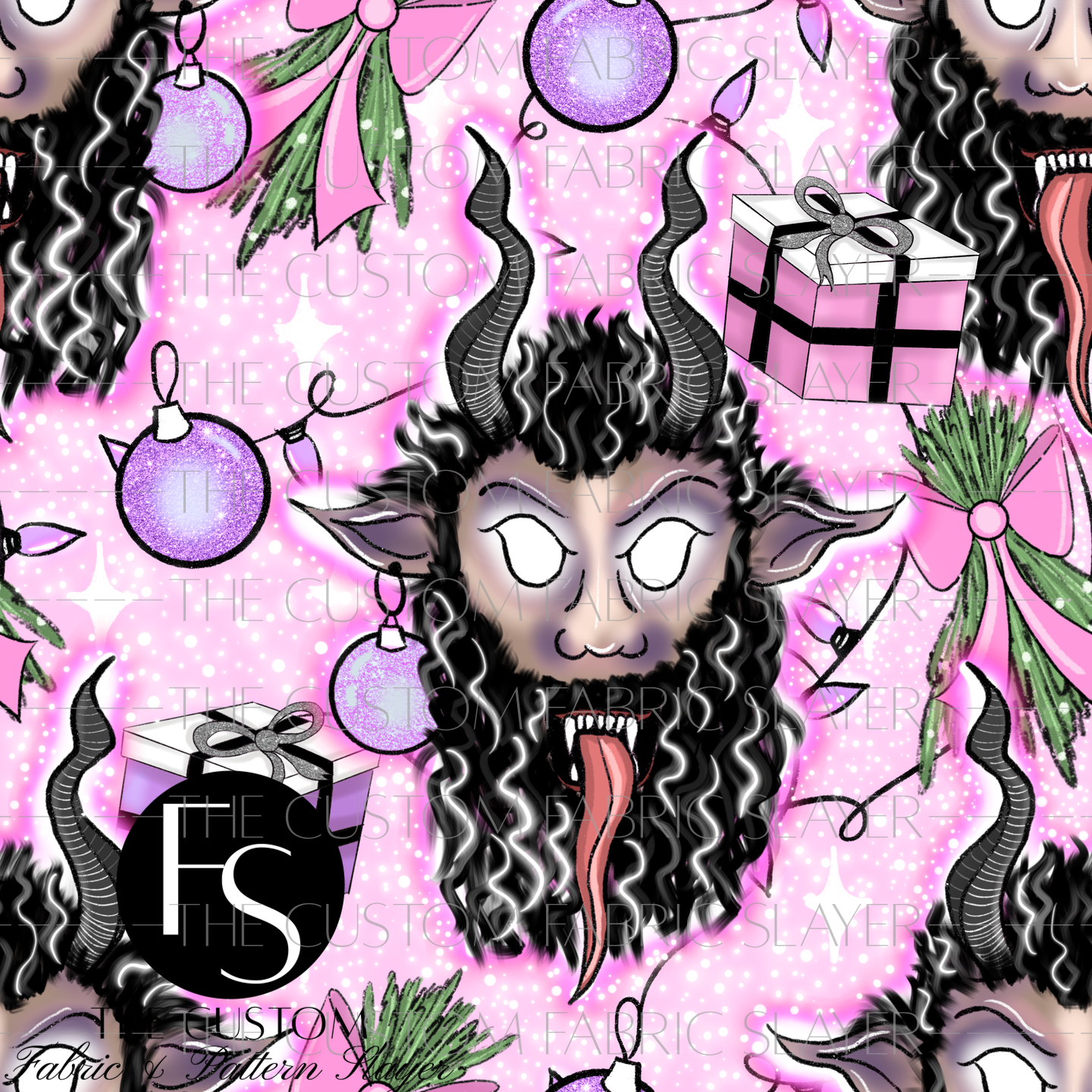Pink Krampus - ILLUMINATEDINKDIGITALS