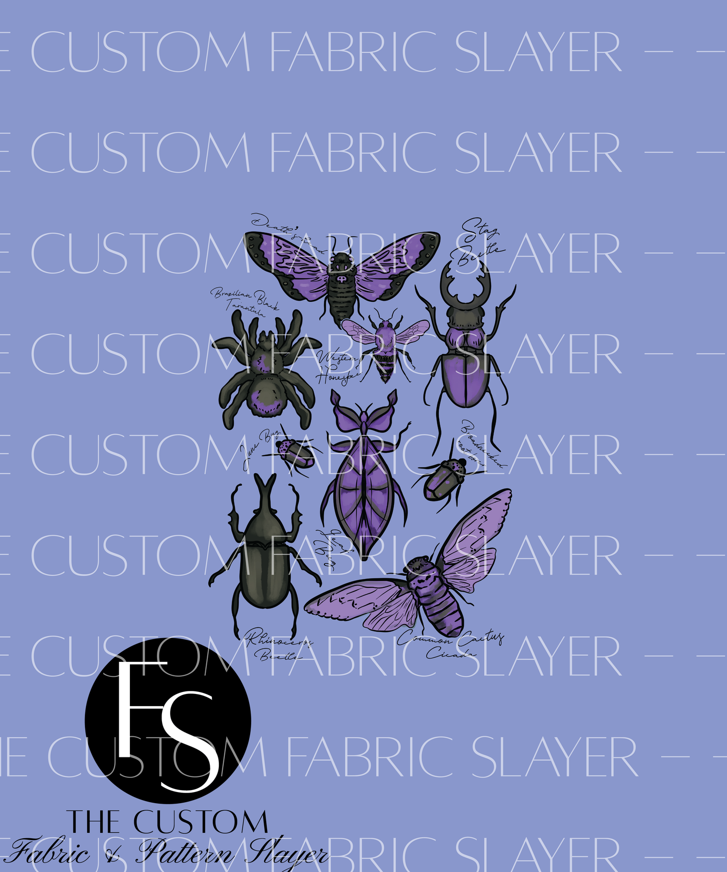 Cottagecore Purple Insect Collective - HEXREJECT Panel