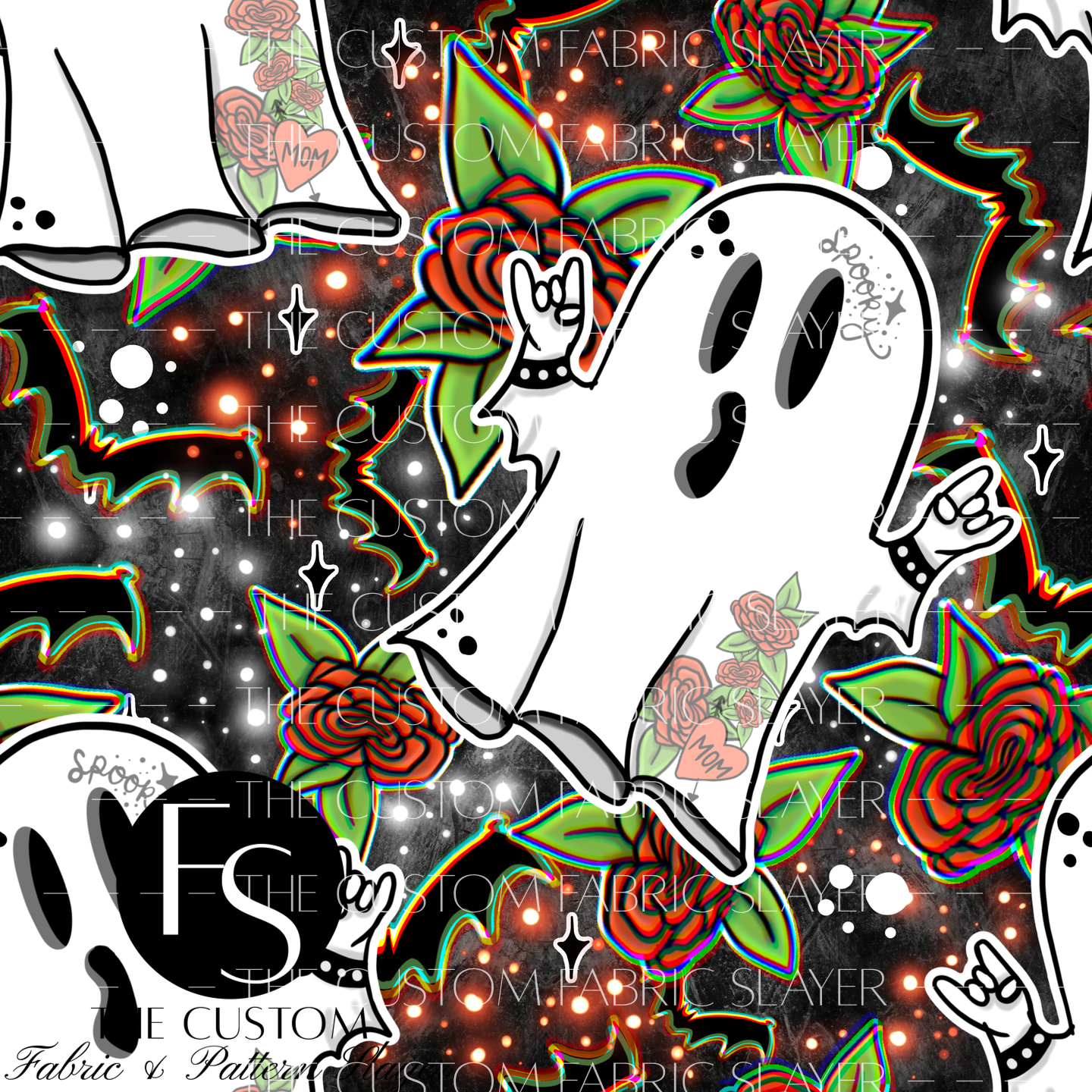 Ghost and Roses - ILLUMINATEDINKDIGITALS
