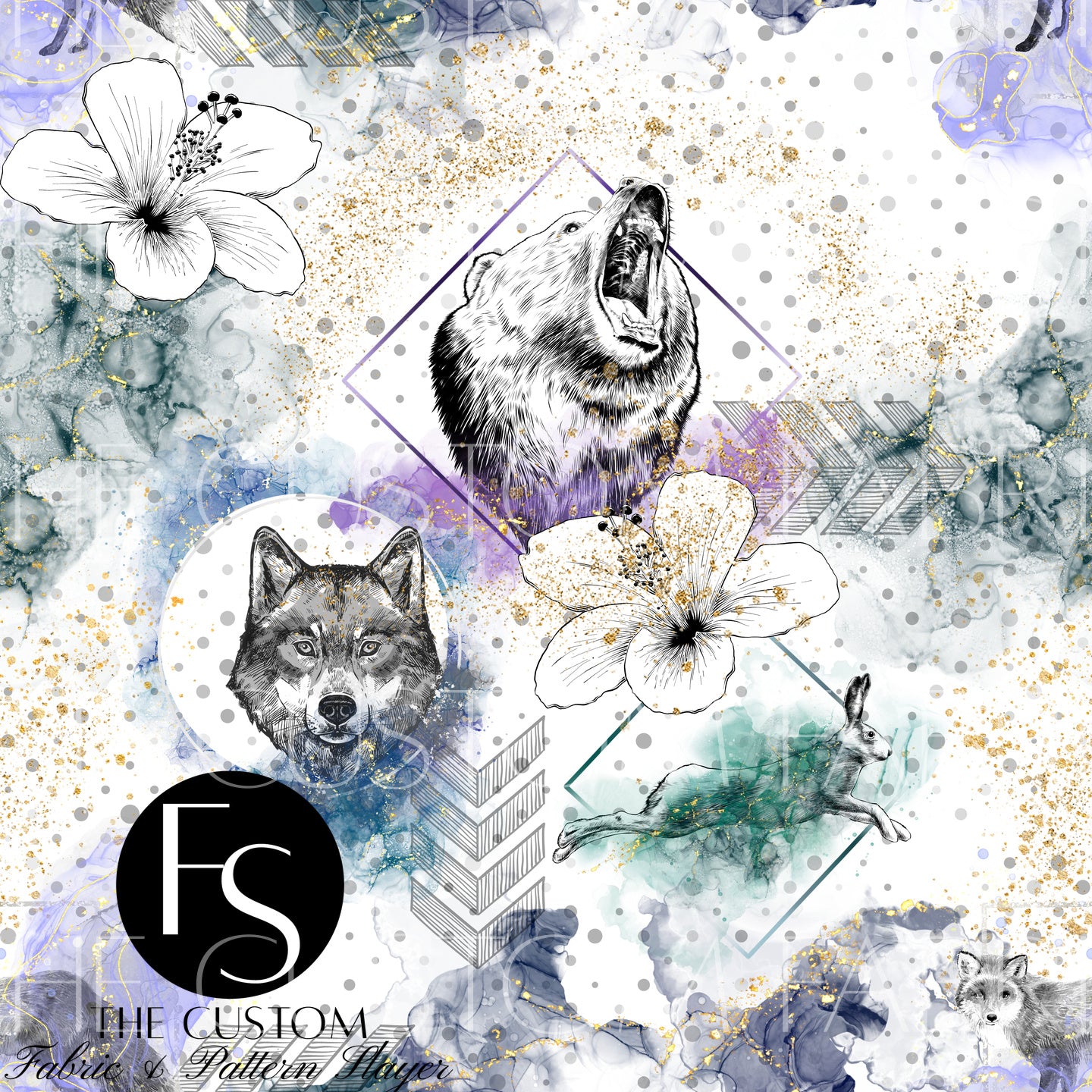 Light Floral Wildlife - SEAUNIVERSEDESIGNS