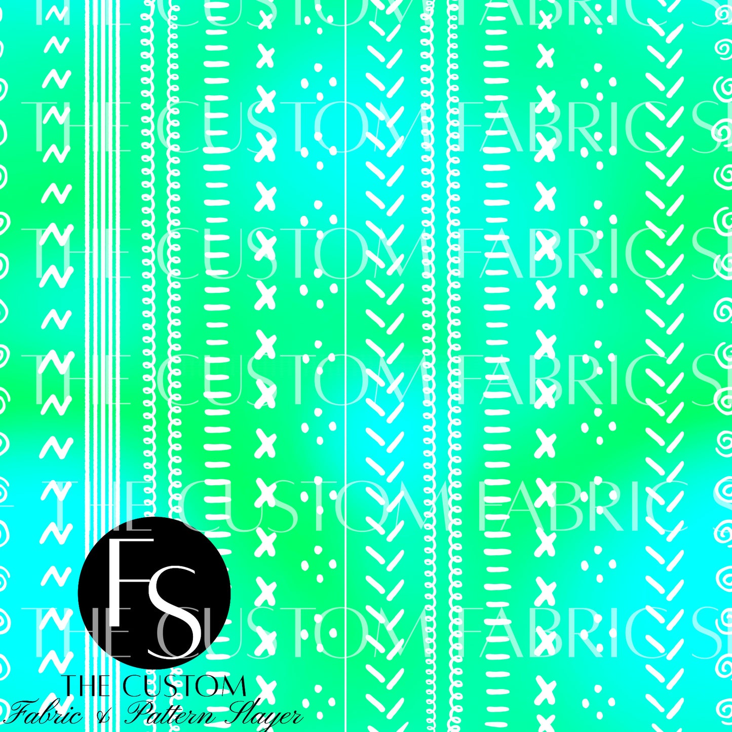 Bright Green Galaxy Stitches - HEXREJECT