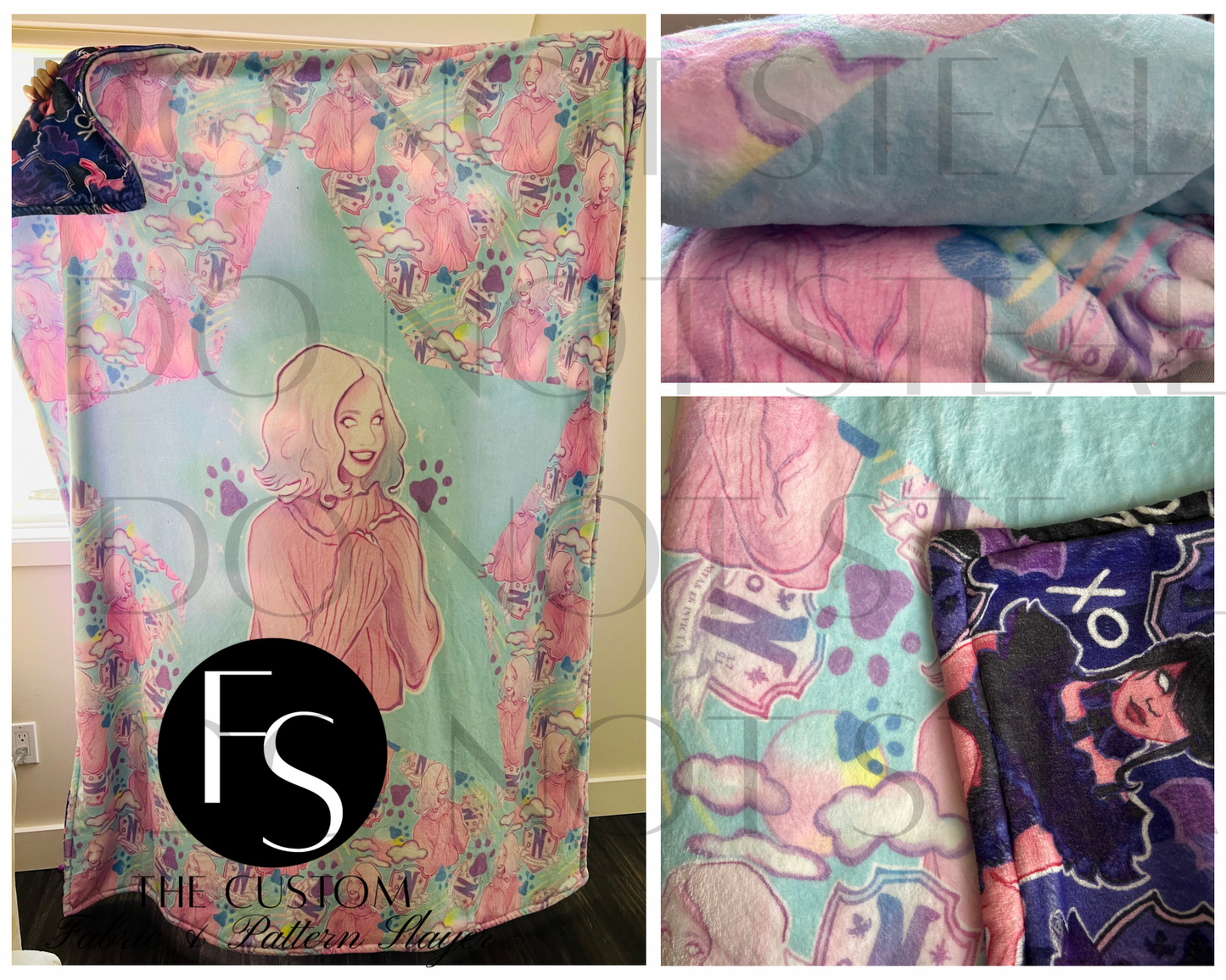 Custom Printery - Print your own Double Sided Print Blanket - Names