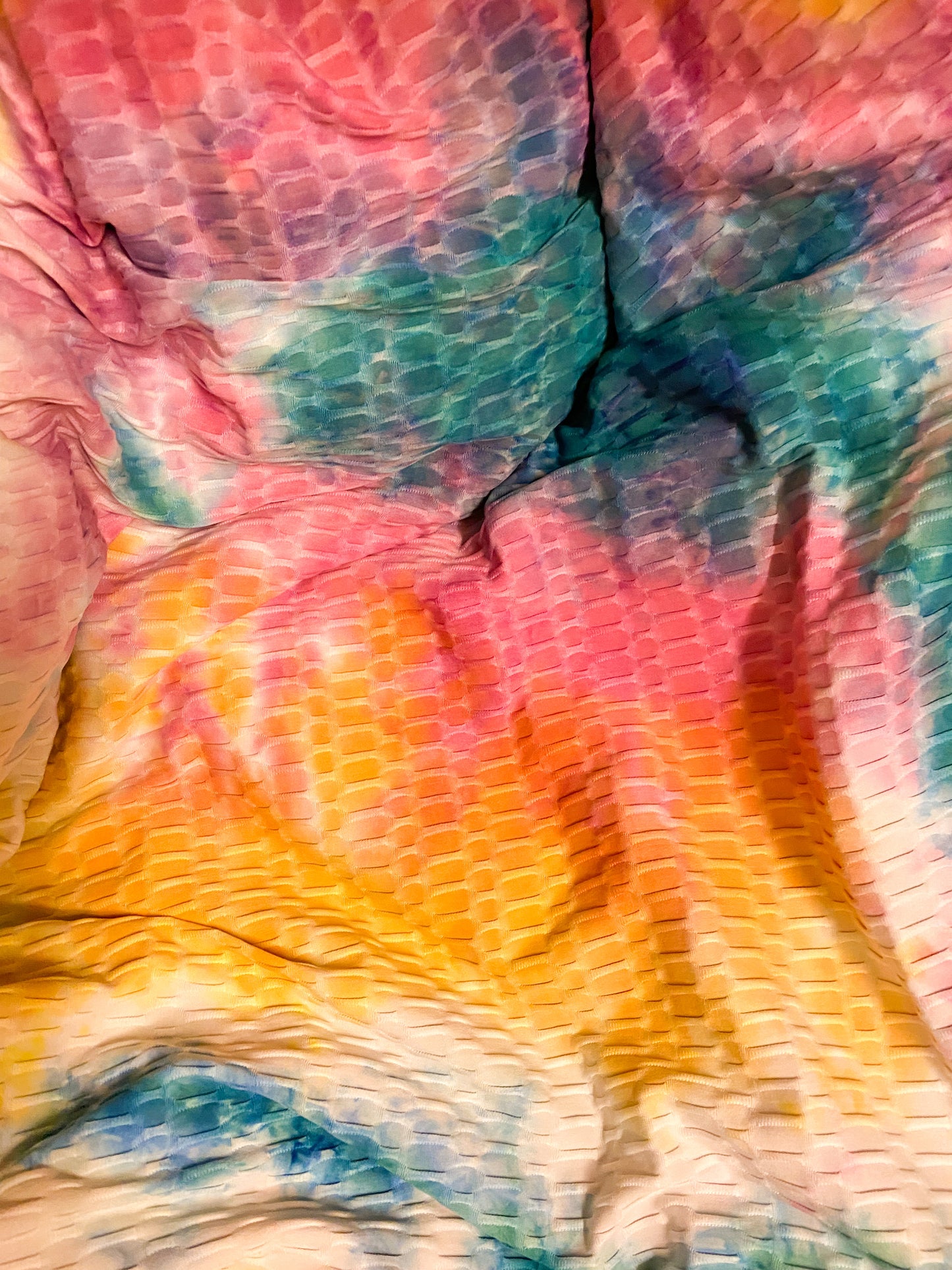 Tie Dye Honeycomb knit - RETAIL