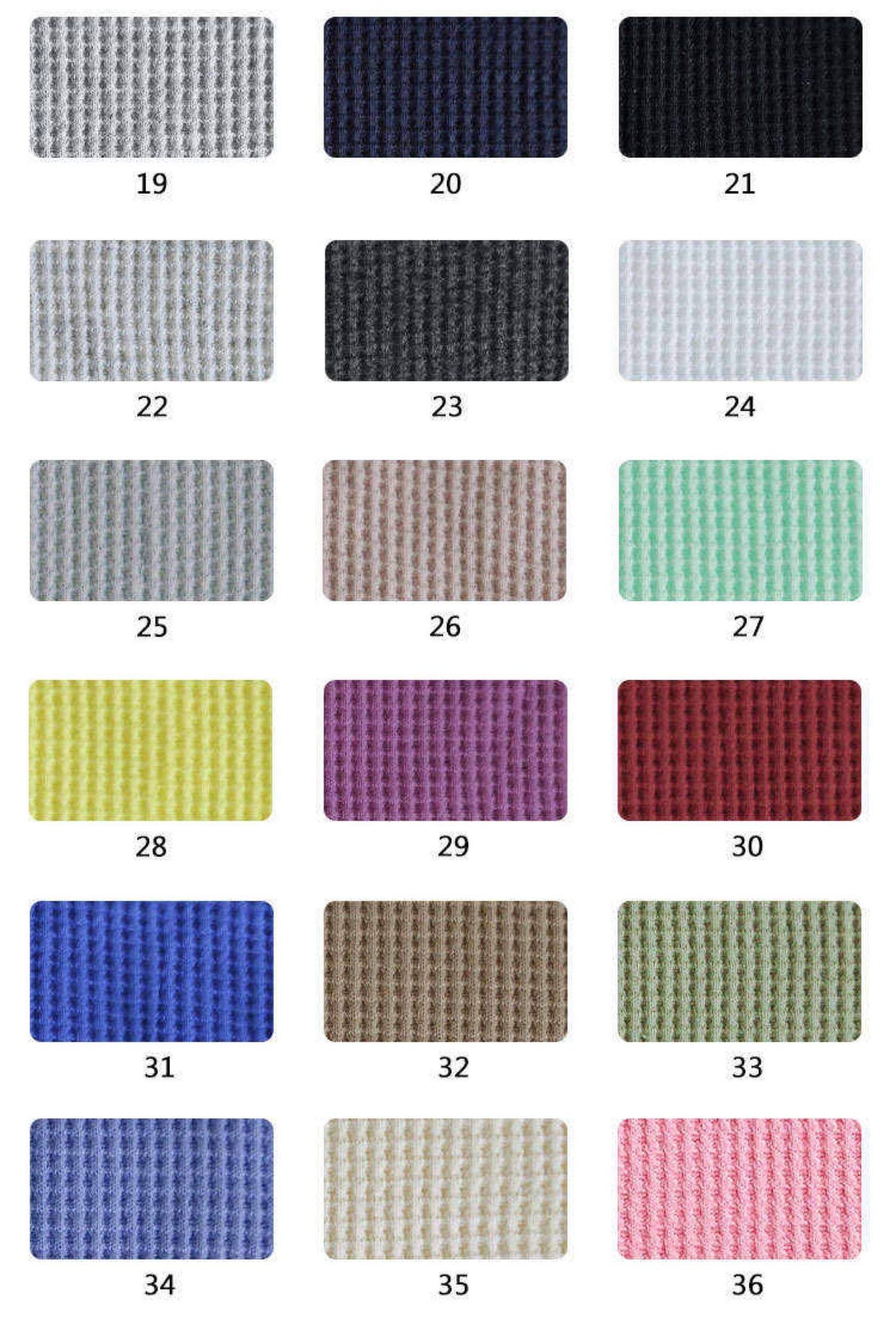 Cotton Waffle Knit Solids - RETAIL