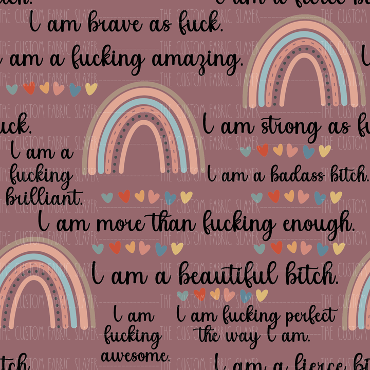 Swear Words of affirmations - FABRICSLAYER
