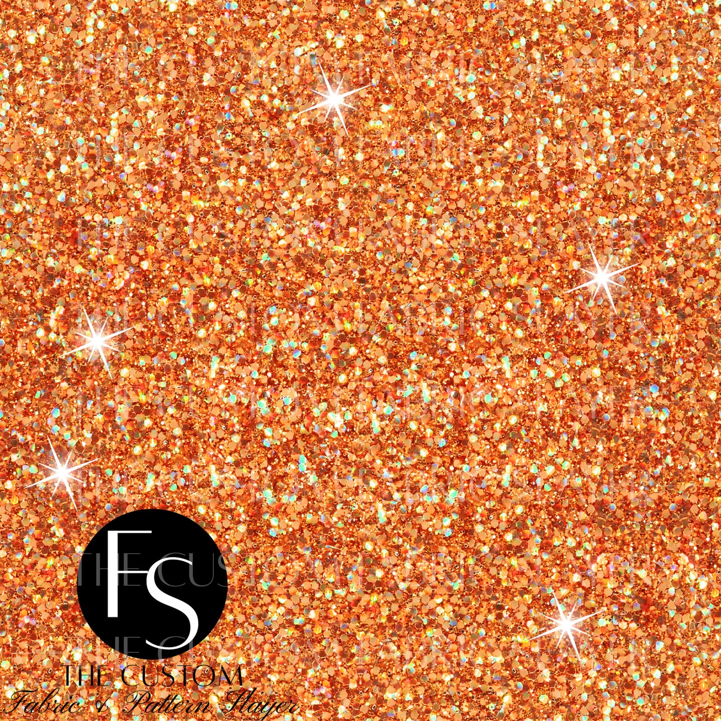 Bright Orange Digital Glitter Texture