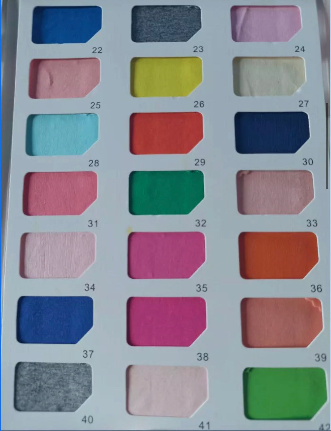 Cotton Spandex Solids - STOCK