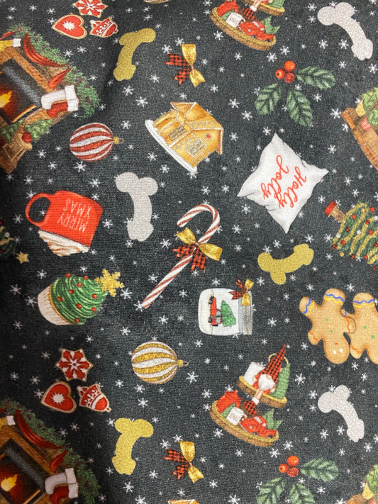 Cotton French Terry - Naughty Christmas - Regular Scale - RETAIL