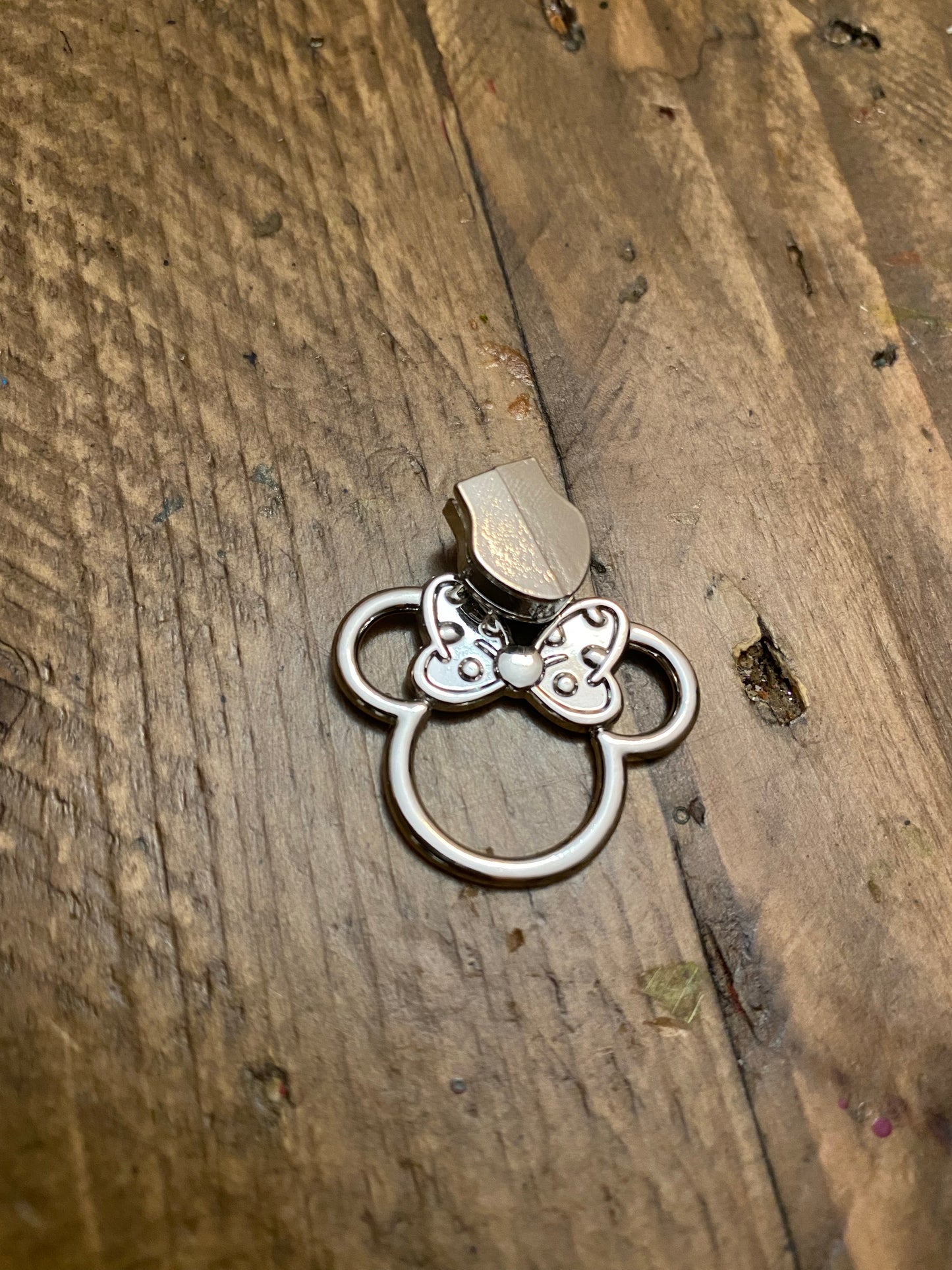 Girl Mouse Head Zipper Pull - Retail