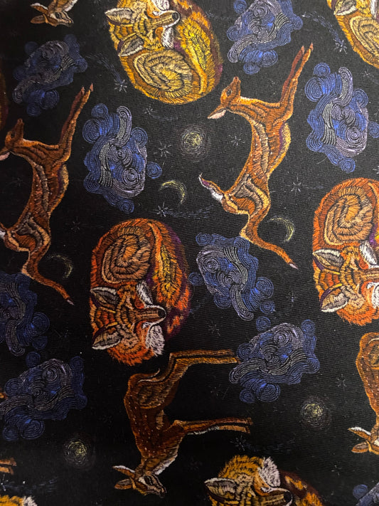 Cotton Spandex - Sketch Woodlands - Regular Scale - RETAIL