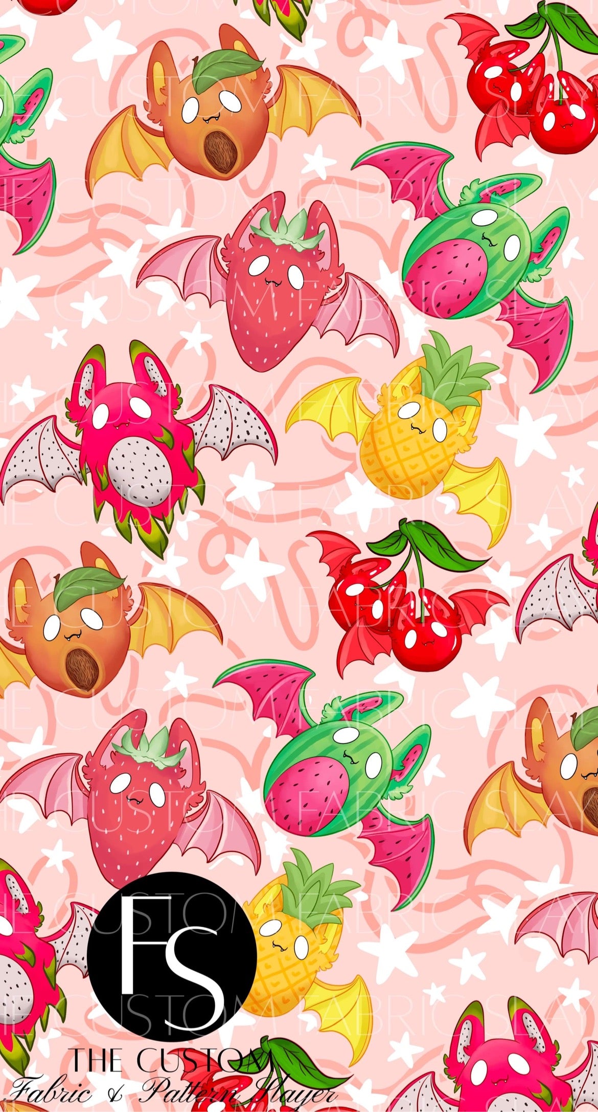Fruit Bat Mashup Beach Towel - unfinished