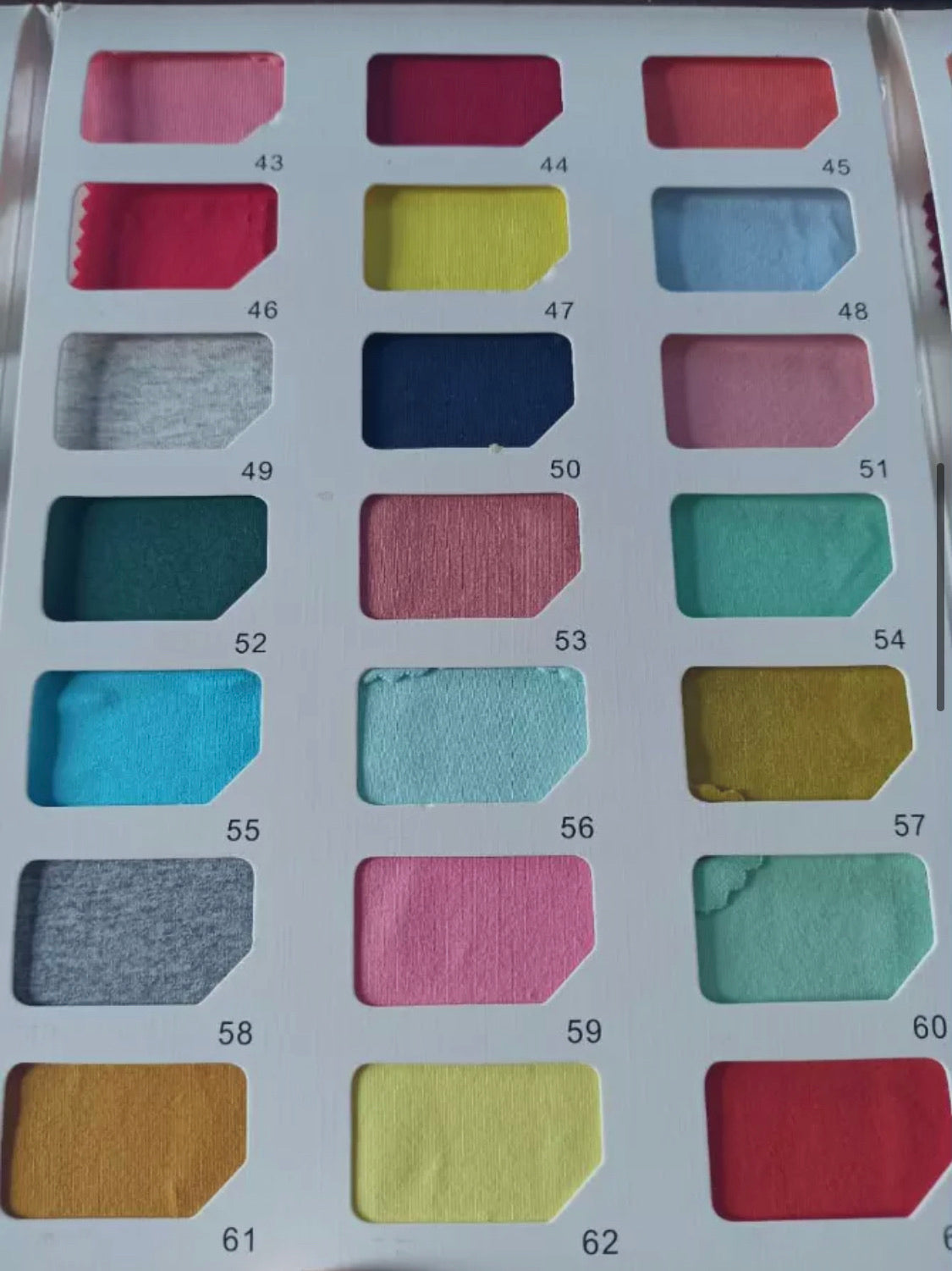 Cotton Spandex Solids - STOCK