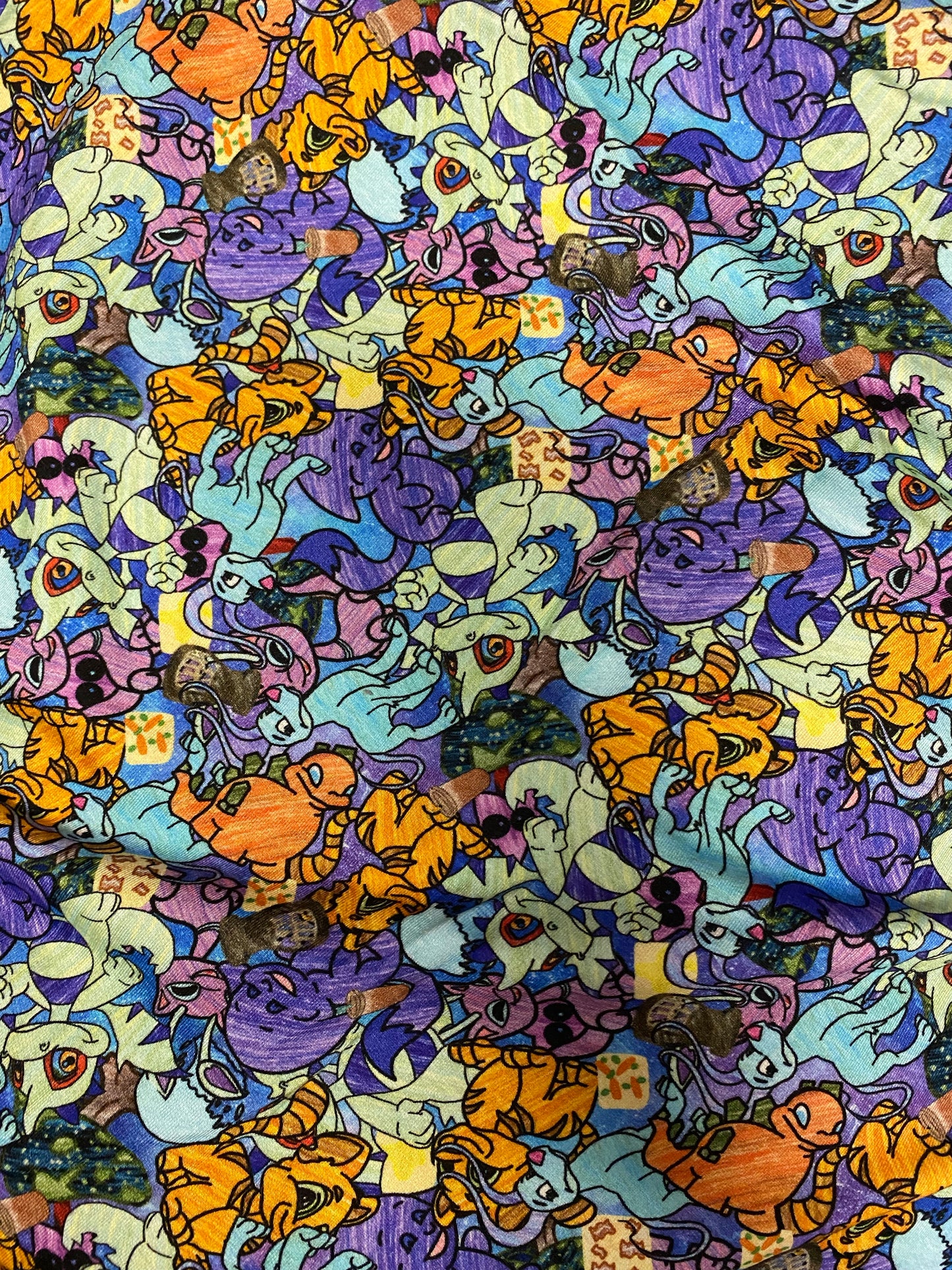 Bamboo French Terry - Sketch Neopets Mashup- Regular Scale - RETAIL