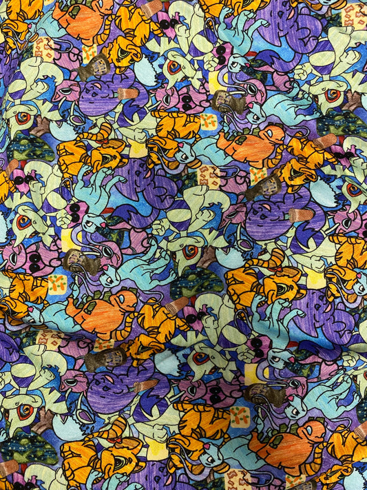 Bamboo French Terry - Sketch Neopets Mashup- Regular Scale - RETAIL