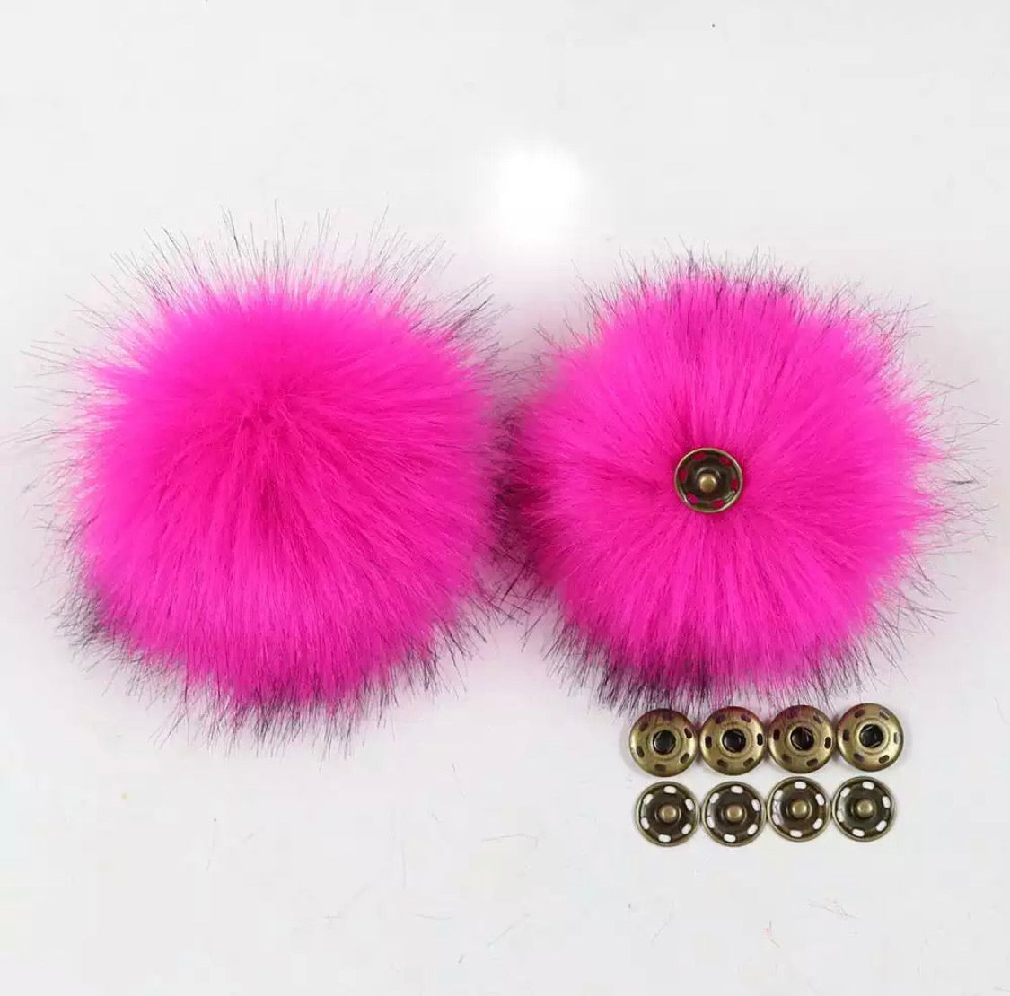 Faux fur Pom Poms - RETAIL