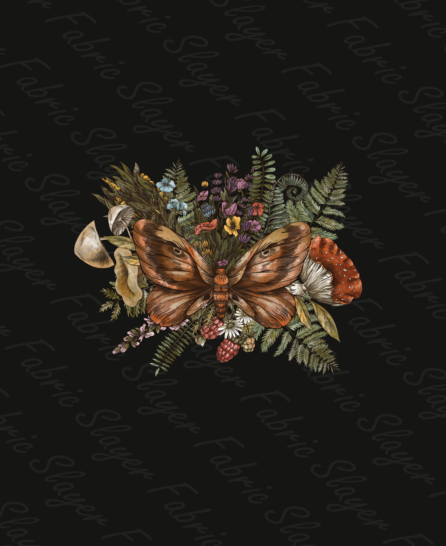 Death Moths in Nature Panel- FABRICSLAYER