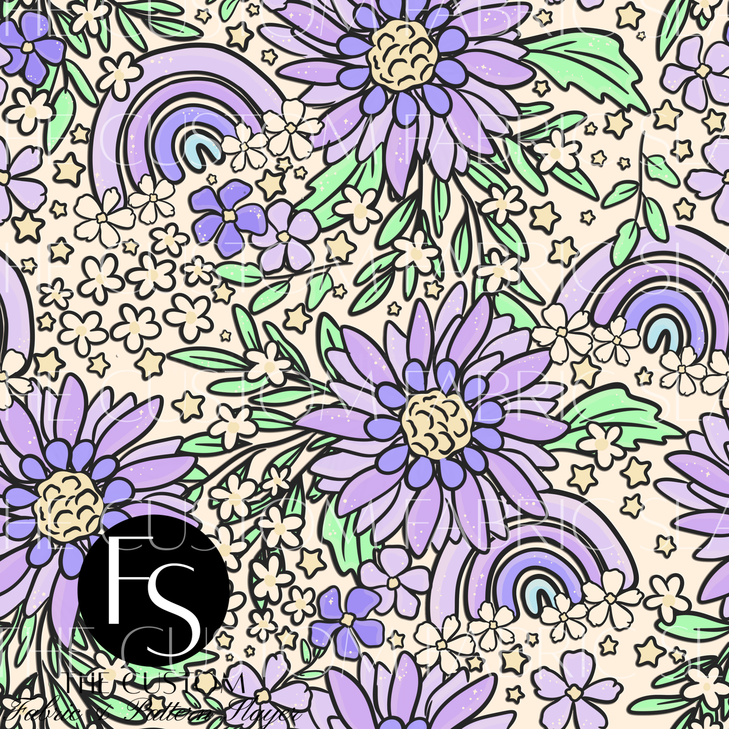 Spring Purple Floral - LYSSDOODLES