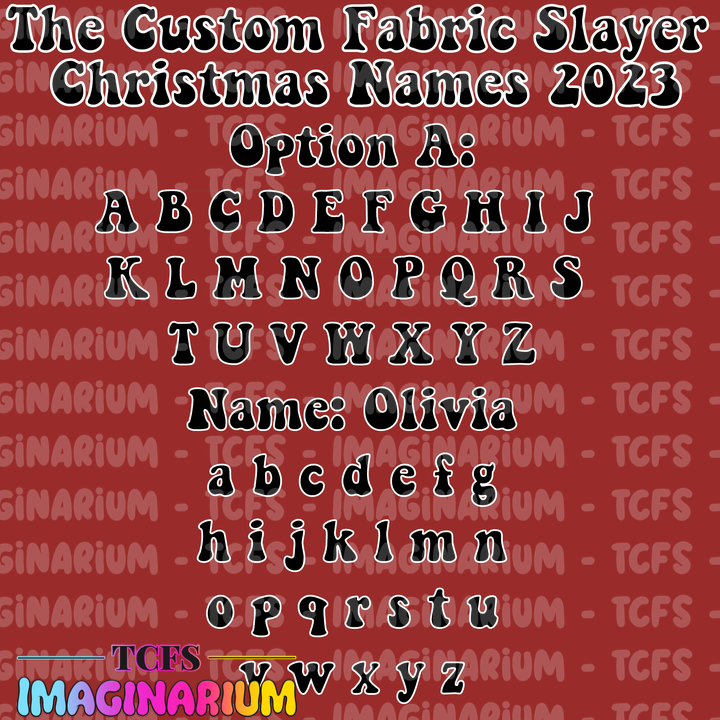 2025 Custom Christmas Names - Option 12