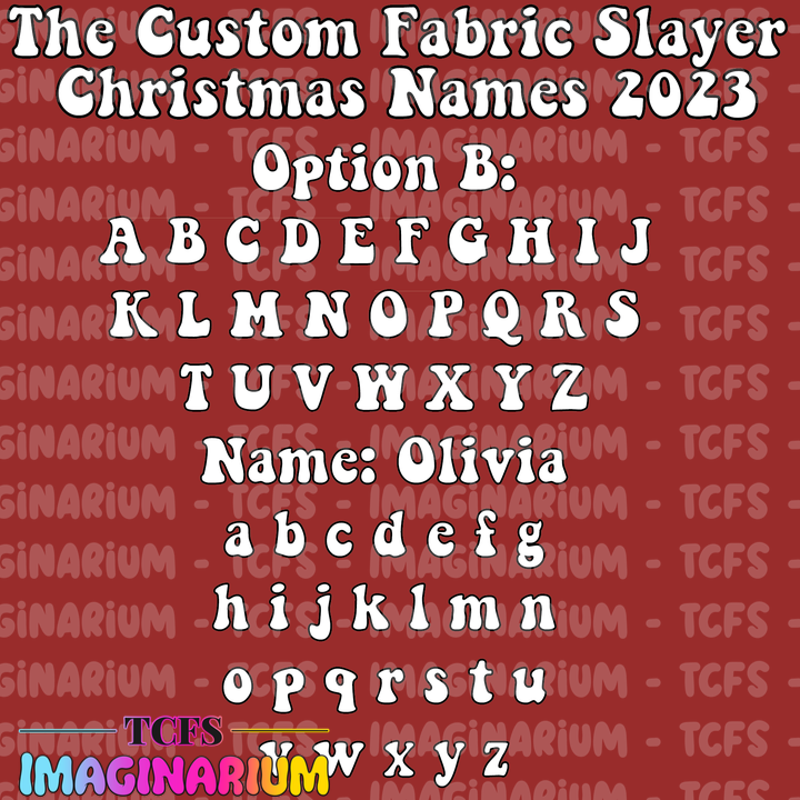 2025 Custom Christmas Names - Option 12