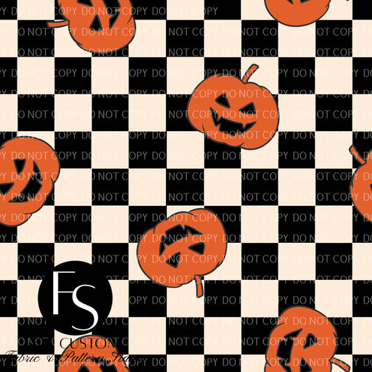 Checkered Pumpkins - CAMILAPRINTS