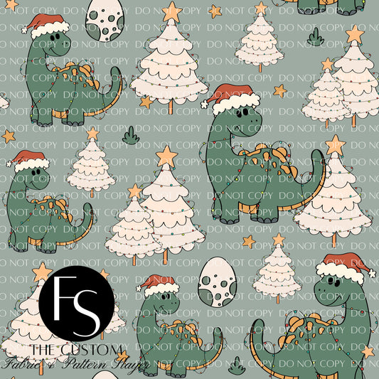 Green Christmas Dinosaurs - SCARLOW