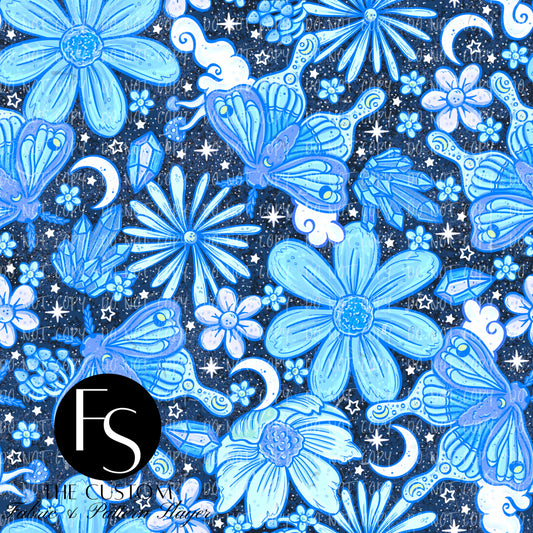 Blue Crystal Butterflies - ARTWORKINGMAMA