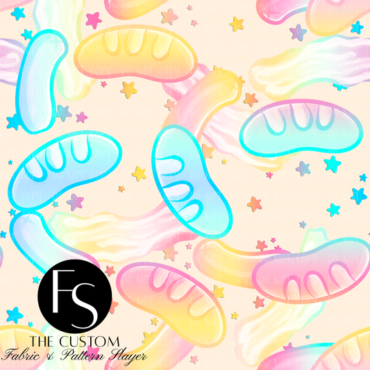 Pastel Rainbow Pigs and Bacon Coordinate E  - LYSSDOODLES