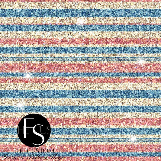 Nautical Ombre Waves Glitter