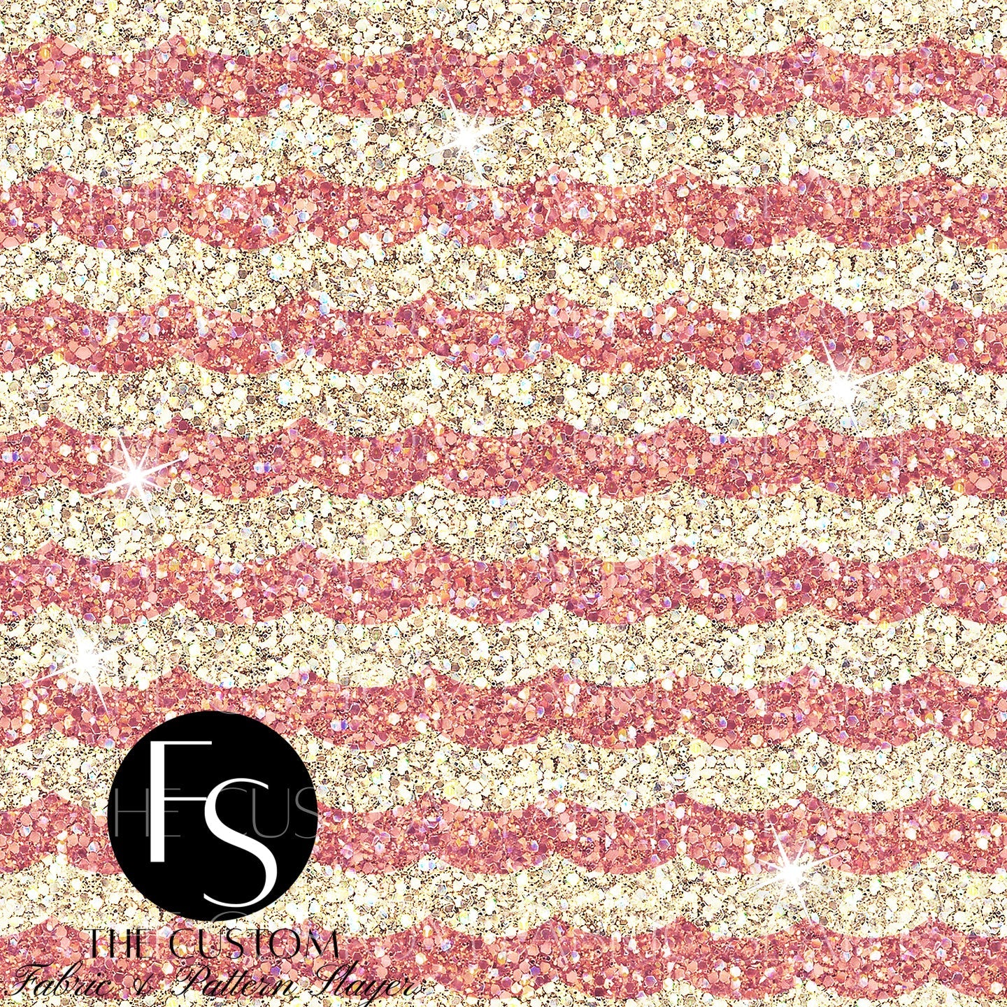 Wild Rose Waves Glitter