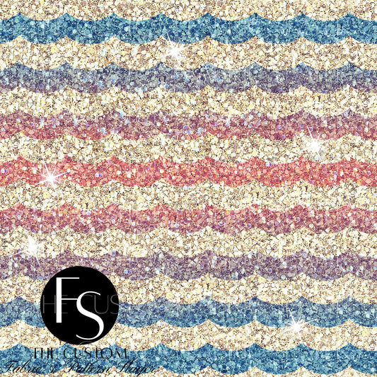 Ombre Waves Glitter