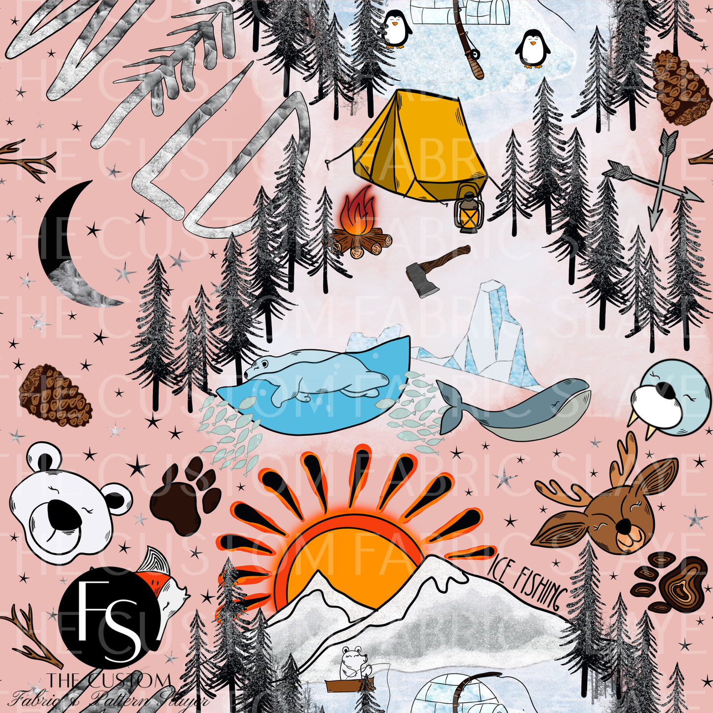 Wild Winter A-2 - LYSSDOODLES