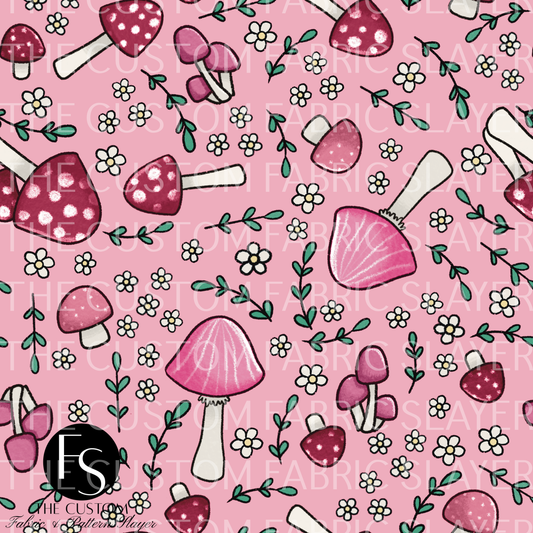 Pink Mushroom Daisies - PERIWINKLE&ONYX
