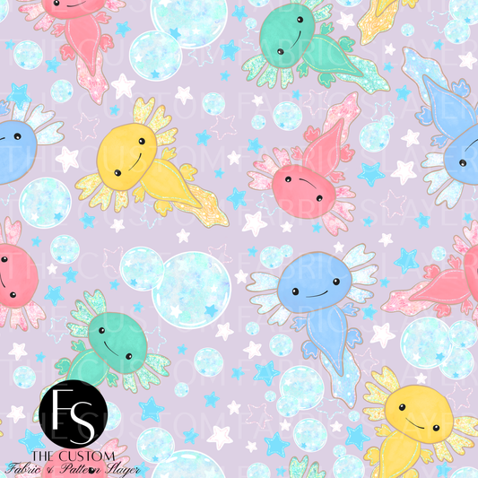 Summer Axolotls - LYSSDOODLES