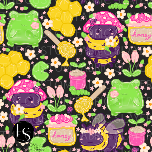 Cottagecore Bees A - LYSSDOODLES