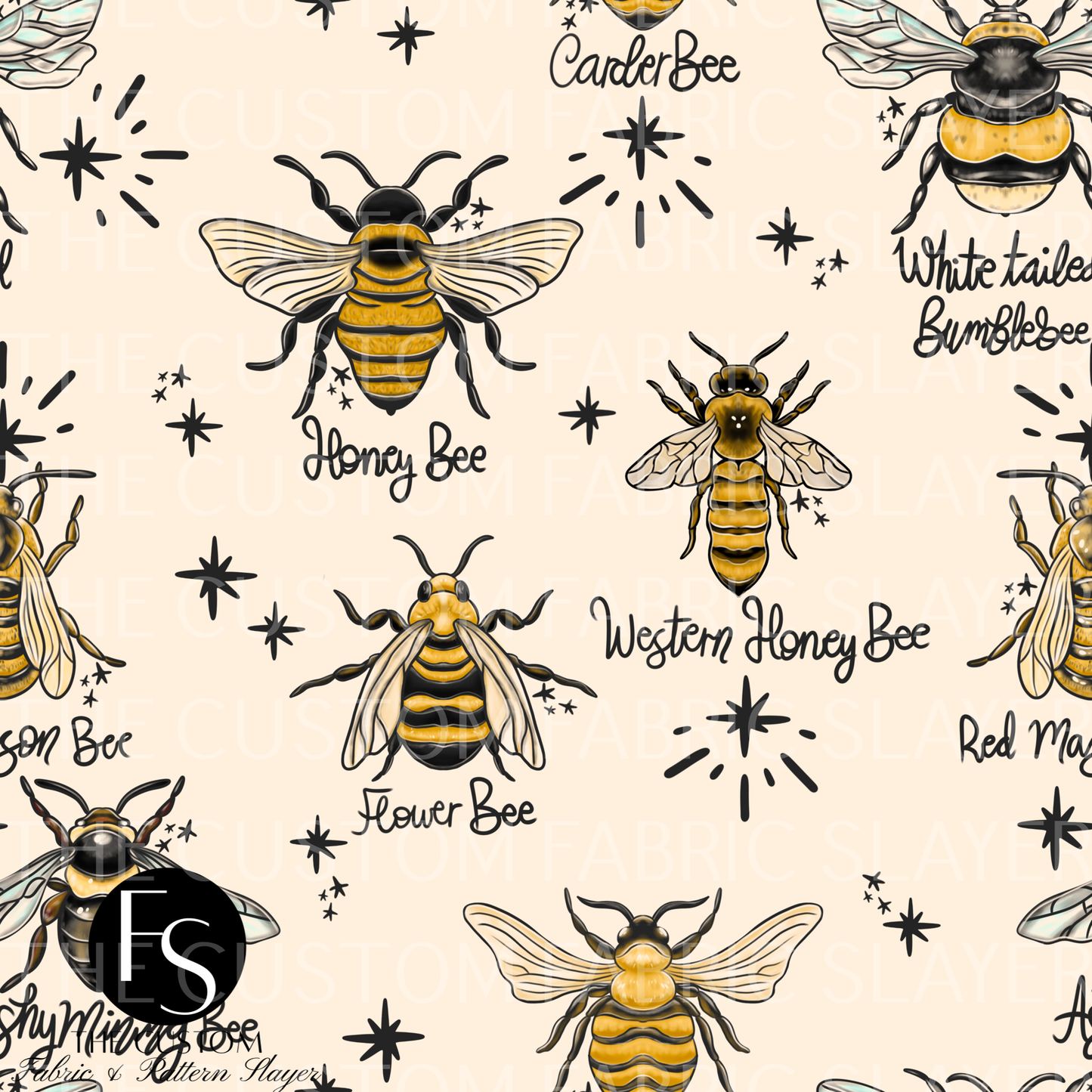 The name of Bees A - LYSSDOODLES