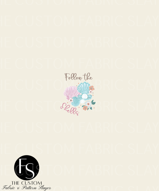 Floral Shells A - LYSSDOODLES Panel