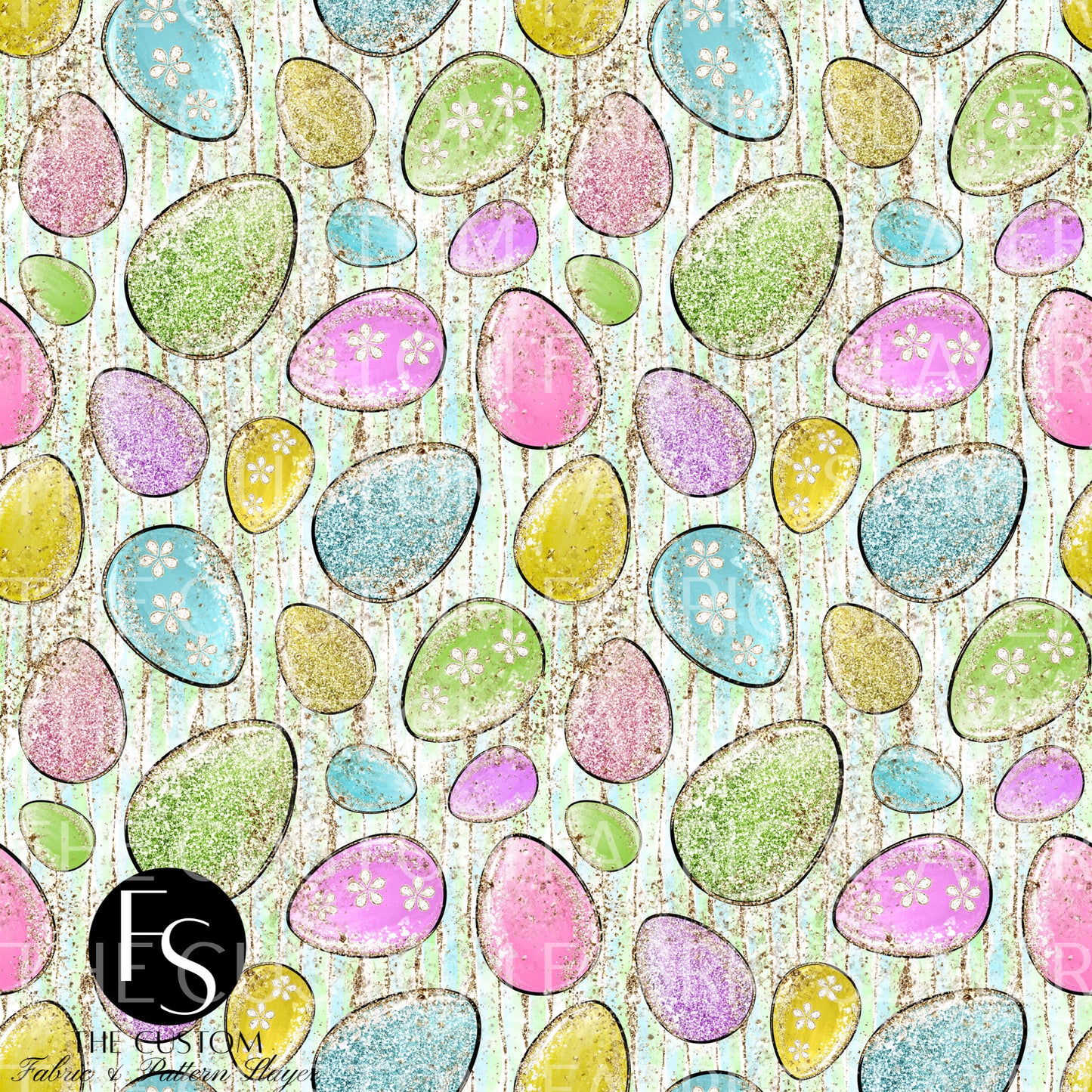 Glitter Easter Eggs