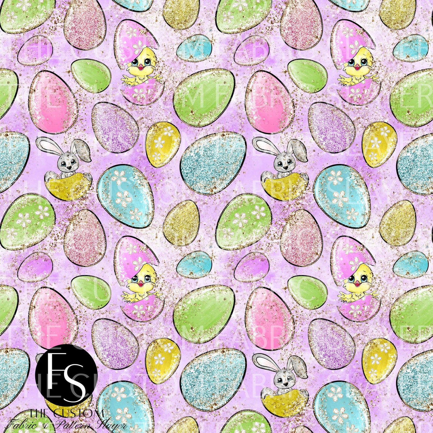 Glitter Easter Eggs with Animals