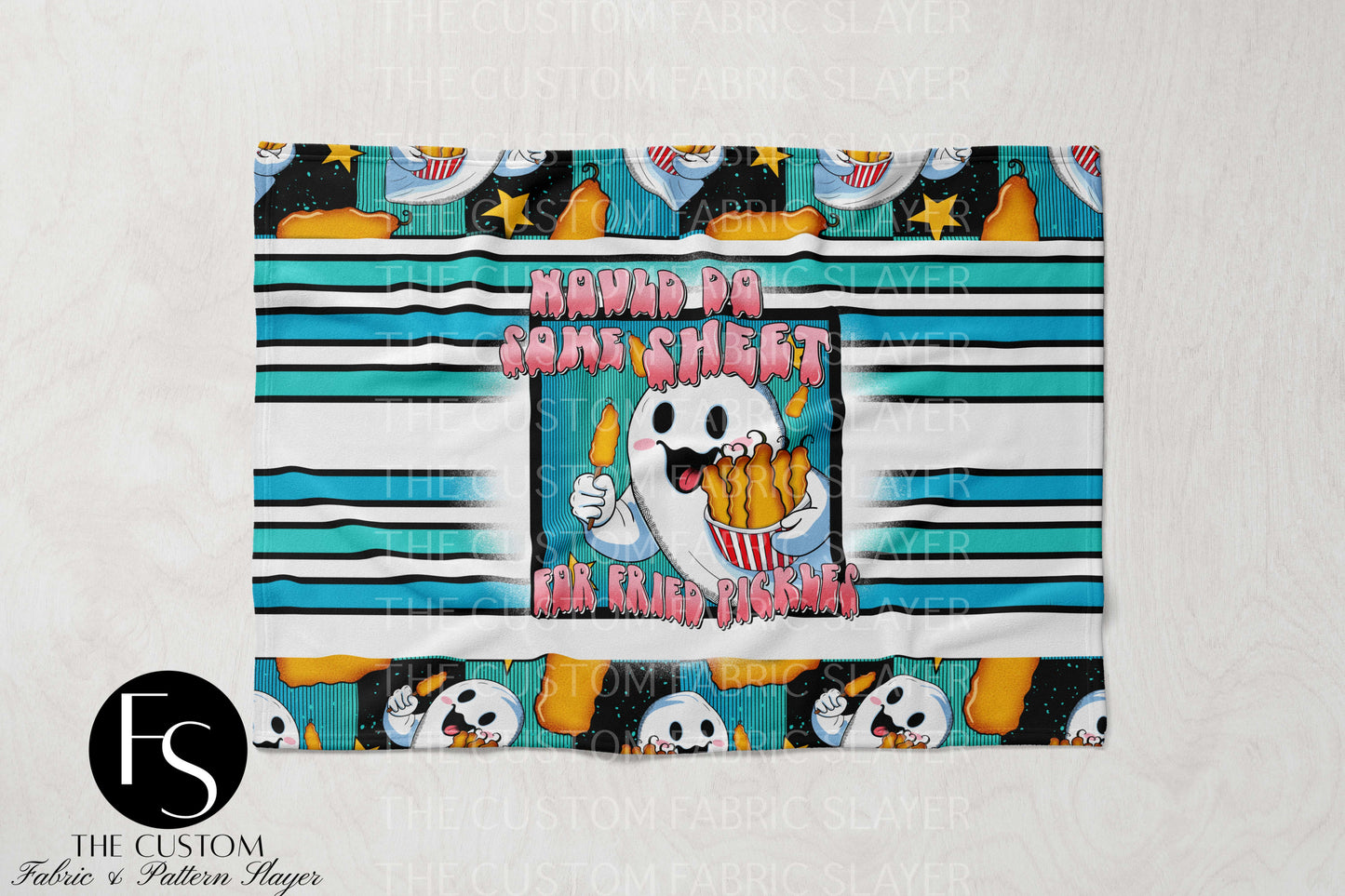 The Custom Fabric Slayer Blankets - Fried Pickles - SPOOKYSQUAD