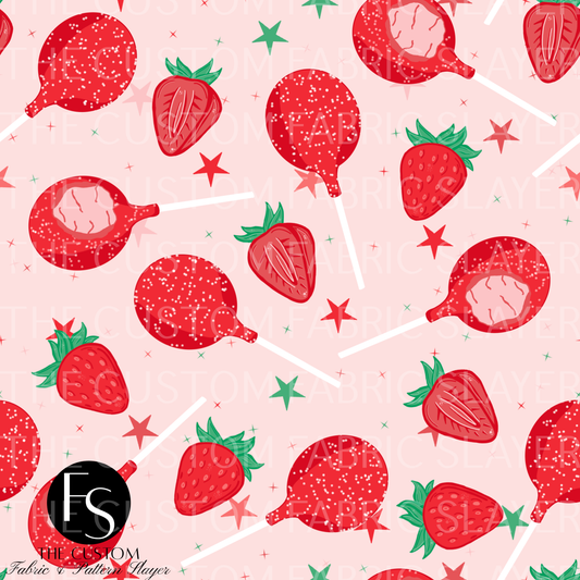 Strawberry Cake pops - FABRICSLAYER