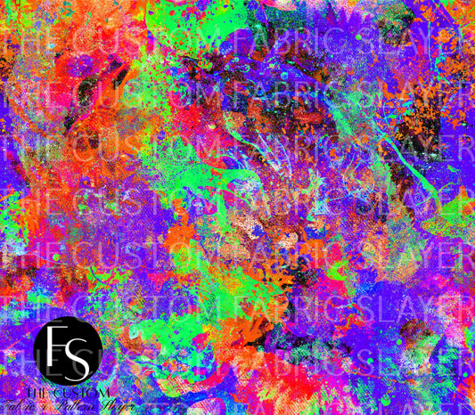 Purple and Orange Splatter - 2024