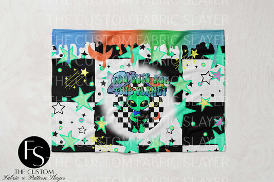 The Custom Fabric Slayer Blankets - Too cute for Earth B - SPOOKYSQUAD