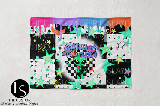 The Custom Fabric Slayer Blankets - Too cute for Earth A - SPOOKYSQUAD