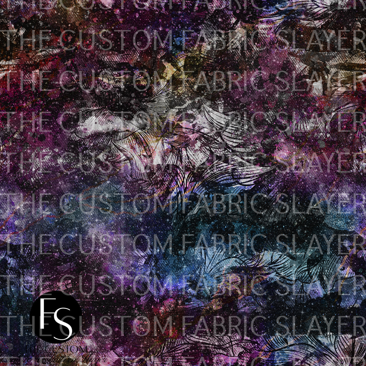 Darkened Floral Gradient - 2024