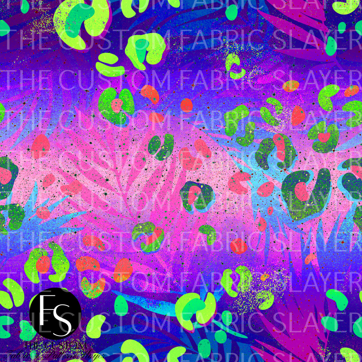 Tropical purple neon leopard - 2024