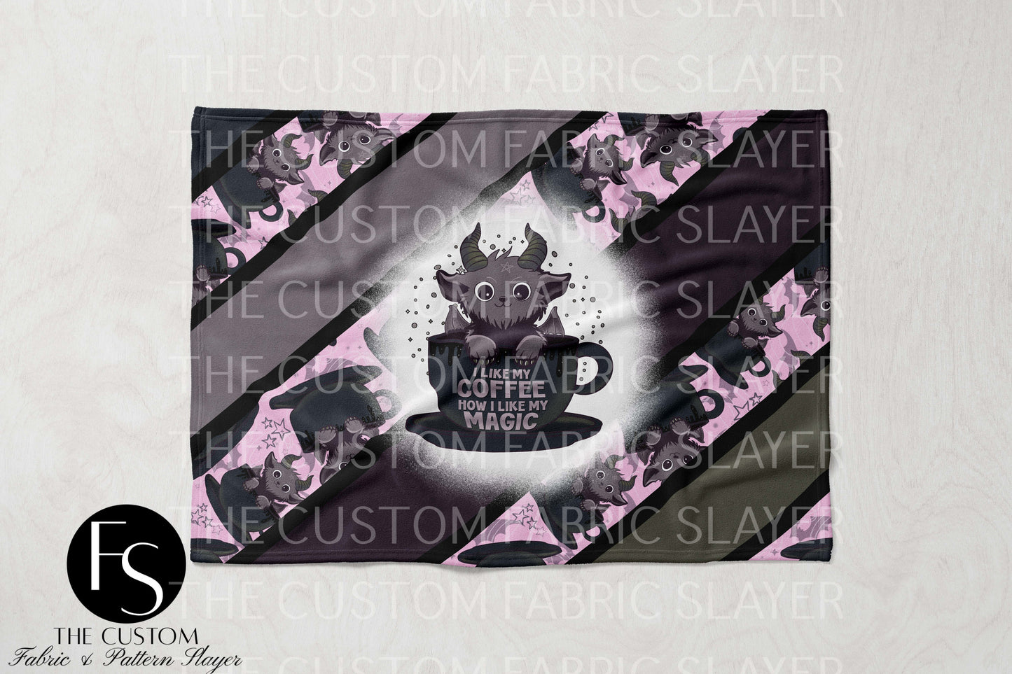 The Custom Fabric Slayer Blankets - Magic Coffee B - SPOOKYSQUAD
