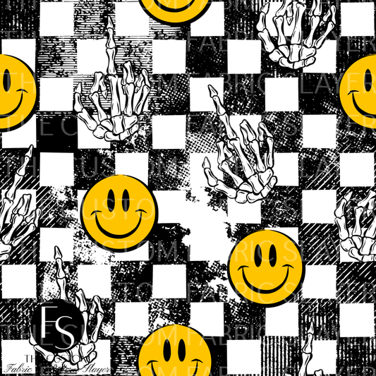 Grunge Middle Finger Skeleton - 2024