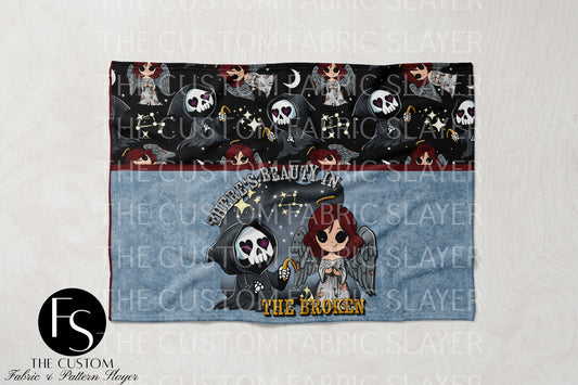 Fallen Angels - SPOOKYSQUADDIGITALS - Double Sided Print Blanket